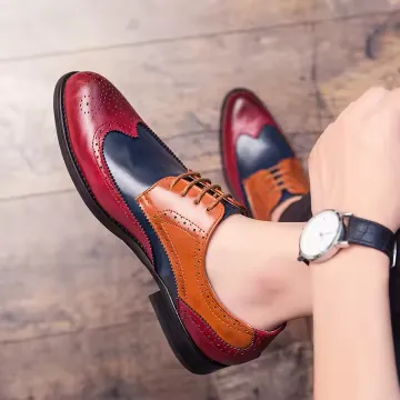 BROGUE PRINT CASUAL SHOES